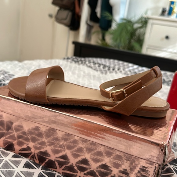 Brand New Brown Ankle Sandals - Picture 1 of 3